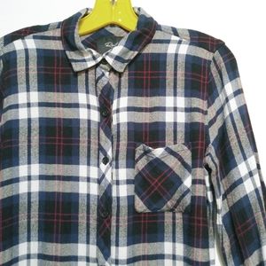 Rails Plaid shirt hunter Navy Magenta White
Size X